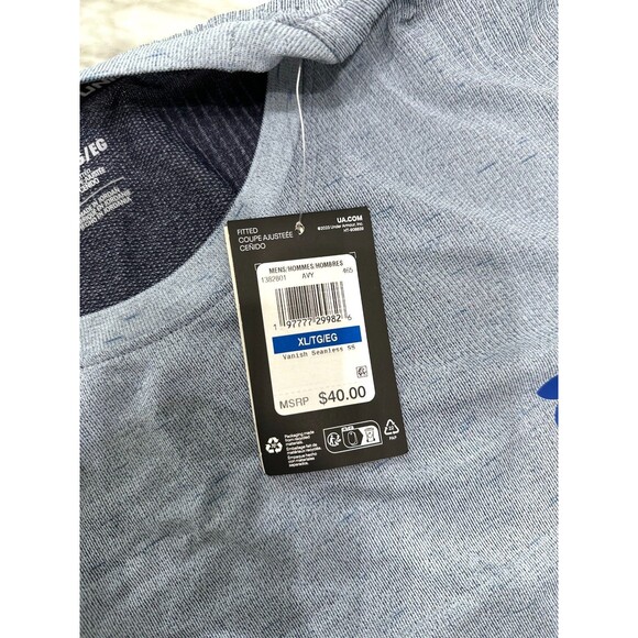 Under Armour Training Jersey Mens XL Vanish Seamless Blue 1382801 465 - Picture 7 of 8